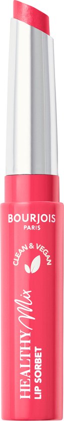 Bourjois Healthy Mix Clean Lip Sorbet - Scoop'ink 04, hydraterende lippenbalsem, vegan make-up, 1,7 g