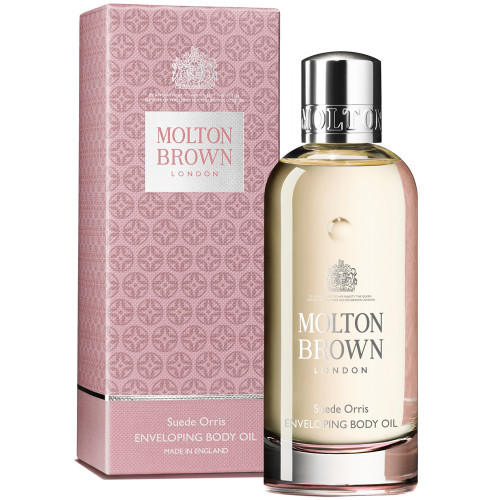 132680_3f24bf2a3e7b5f106b23e146f049da76 Molton Brown Bath Body Suede Orris Enveloping Body Oil Olie 100ml - Afbeelding 1
