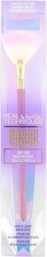156x840-16 Real Techniques Brush Crush 304 Fan Highlight Limited Edition - Afbeelding 1