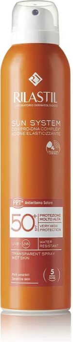 Body Zonnebrandspray Rilastil Sun System Transparant Spf 50+ (200 ml) - Afbeelding 3