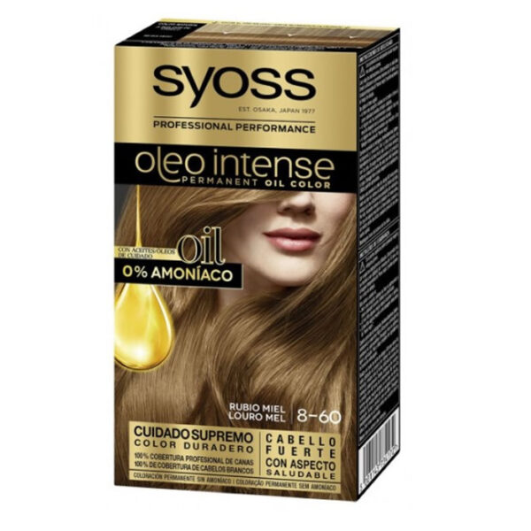 Olio Intense Ammonia Free Hair Color By Syoss #8.60-rubio-miel-5-pcs