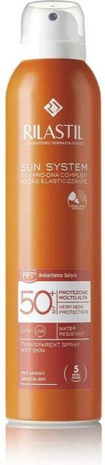 Body Zonnebrandspray Rilastil Sun System Transparant Spf 50+ (200 ml) - Afbeelding 4