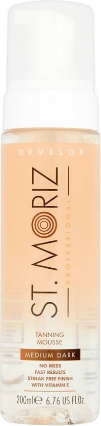 200x840-96 St.Moriz - Professional Tanning Mousse Colorful Self-Tanning Mousse Medium - Afbeelding 1