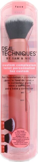REAL TECHNIQUES Custom Complexion 3in1 Brush p dzel do makija u z regulacj  g sto ci w osia