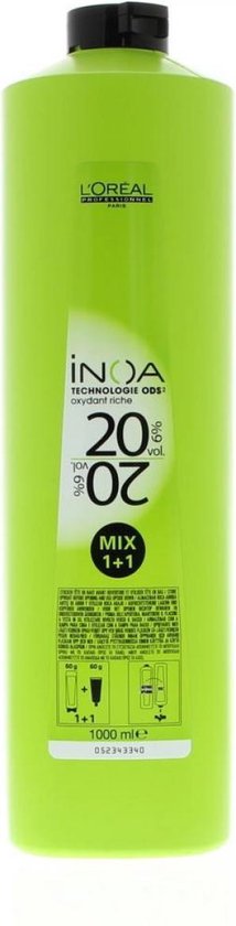 214x840-152 L'orEal Professionnel Inoa Color Oxydant Riche 6% 20 Vol. 1000 Ml - Afbeelding 1
