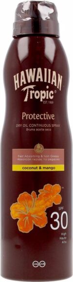 Hawaiian Tropic Protective Coconut & Mango Dry Oil Spray - SPF30 - 180ml - 1 stuk - Afbeelding 4