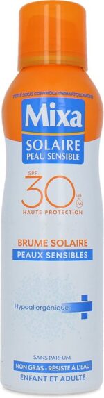 Mixa Solaire Sensitive Zonnebrandspray SPF 30 - 200 ml - Afbeelding 2