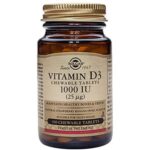 Solgar Vitamin D3 1000 Iu 25 Mg Chewable Tablets   Pack Of 100