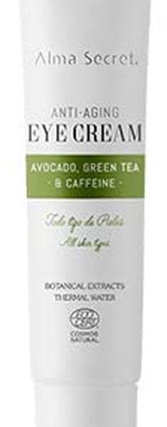 Alma Secret Eye Cream Antiedad Con Aguacate, Té Verde & Cafeína 10 Ml