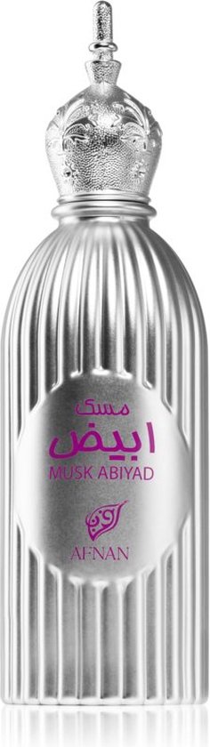 236x840-28 Afnan Musk Abiyad Eau De Parfum Spray, 100 ml, Perfume for Men and Women - Afbeelding 1