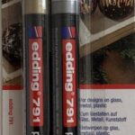 Edding 791 lakmarker - 1-2 mm - goud & zilver