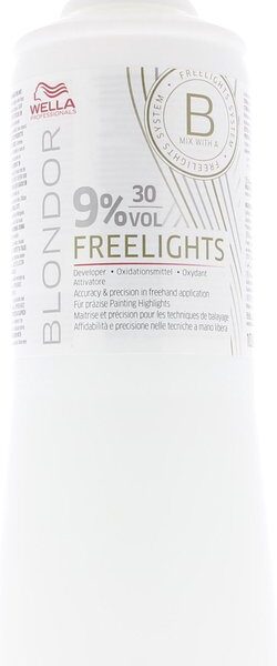 Onthullende crème Blondor Freelight Wella 30 vol 9 % (1L)