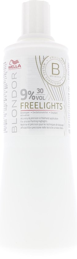250x840-69 Onthullende crème Blondor Freelight Wella 30 vol 9 % (1L) - Afbeelding 1