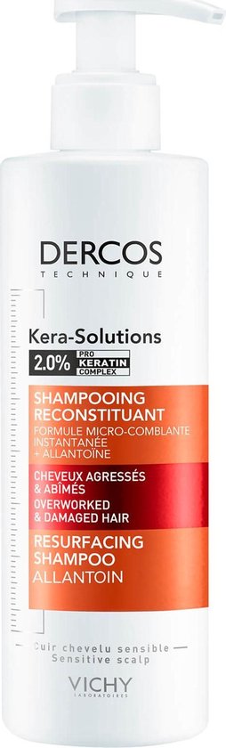 254x840-63 Vichy Dercos Technique Kera-Solutions Herstellende Shampoo voor dof, ruw, broos haar 250ml - Afbeelding 1