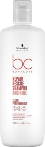 Schwarzkopf Bonacure Repair Rescue Shampoo 1000ml - Normale shampoo vrouwen - Voor Alle haartypes