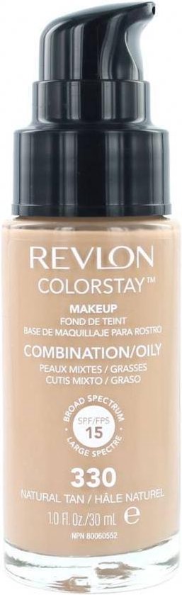 257x840-334 Revlon Colorstay Foundation With Pump - 330 Natural Tan (Oily Skin) - Afbeelding 1