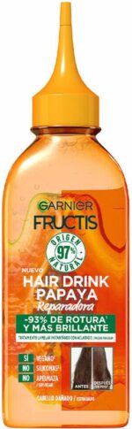 Herstellende Conditioner Garnier Fructis Hair Drink Vloeistof Papaya (200 ml) - Afbeelding 2