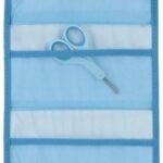 Chicco hangende toilettas met badthermometer, spons etc blauw( kraamcadeau) - Afbeelding 2