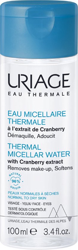 262x840-329 Uriage Thermal Micellar Water for Normal and Dry Skin 100ml - Afbeelding 1
