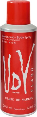 Ulric de Varens - UDV Flash - Geschenkset - Herenparfum 100ml & Deodorant 200ml - Afbeelding 3