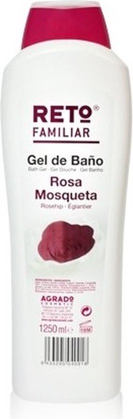 267x840-21 Agrado Familiar Shower And Bath Gel Rosehip 1250ml - Afbeelding 1