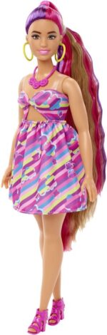 Barbie Totally Hair Doll - Paars, roze - Barbiepop - Afbeelding 40