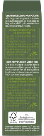 La Provençale COSMOSORG CR.R T50 FR/NL vochtinbrengende crème gezicht Unisex 50 ml - Afbeelding 3