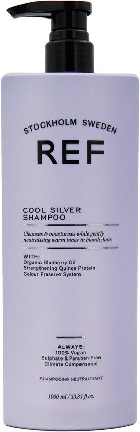 273x840-125 REF Stockholm - Cool Silver Shampoo Vrouwen Ieder Haartype - 1000 ml - Afbeelding 1