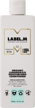 Label.M Lemongrass Organic Moisturising Conditioner - 300 ml - Conditioner voor ieder haartype
