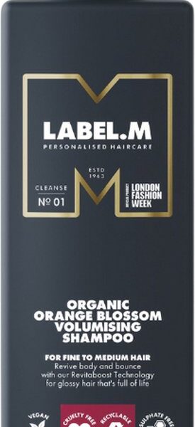 Label.M Orange Blossom Organic Volumising Shampoo - 1000 ml - Normale shampoo vrouwen - Voor Alle haartypes