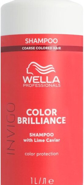 Wella Brilliance Shampoo weerbarstig haar -1000 ml - Normale shampoo vrouwen - Voor Alle haartypes
