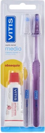 Vitis Vitis Toothbrush Medium Lot 3 Pcs - Afbeelding 2