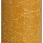 Bolsius Stompkaars Honeycomb Yellow Ø68 mm - Hoogte 19 cm - Geel - 85 Branduren