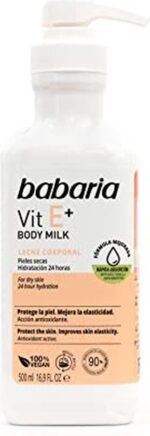 Babaria Vitamin E Body Milk 500ml - Afbeelding 3