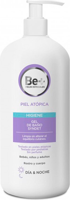297x840-38 Be+ Atopic Skin Soap Free Bath Gel 400ml - Afbeelding 1