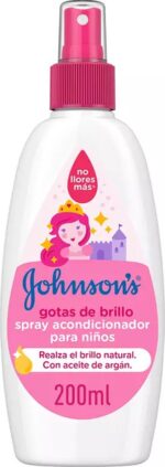 Conditioner Spray Johnson's Gotas de Brillo Helderheid Kinderen (200 ml) - Afbeelding 3