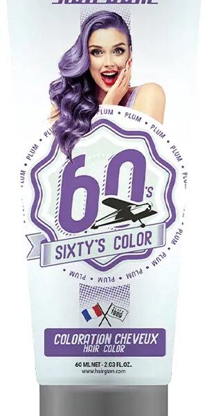 Semi-permanente kleurstof Hairgum Sixty's Color Mahonie (60 ml)