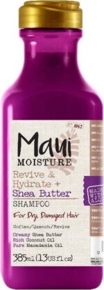 Maui Moisture Revive  Hydrate Shea Butter Shampoo DroogBeschadigd Haar 385ml - Afbeelding 2
