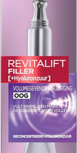 L'Oréal Paris Revitalift Filler Oogcrème - 15 ml - Volumegevende Oogcrème met Hyaluronzuur
