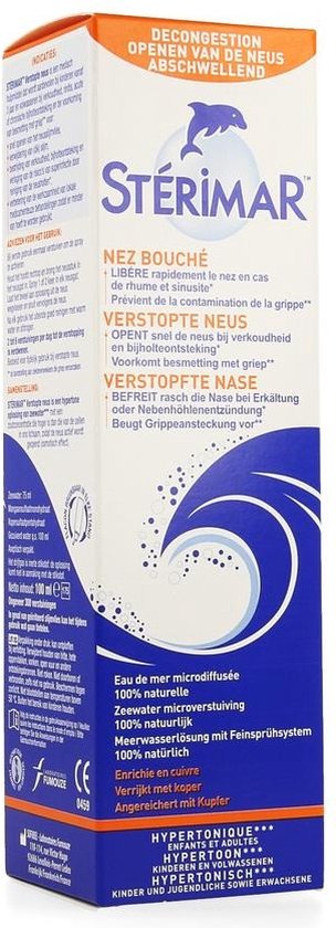 304x840-30 Forte Pharma Sterimar Nasal Congestion 100ml - Afbeelding 1