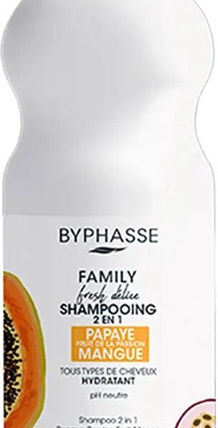 Shampoo and Conditioner Byphasse Family Fresh Delice Mango Passion Fruit Papaya (750 ml)