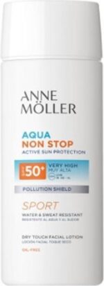 Facial Sun Cream Anne Möller Aqua Non Stop Sport SPF50+ (75 ml) - Afbeelding 2