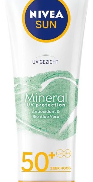 NIVEA SUN UV Face Mineral UV Protection Zonnebrand Crème Gezicht SPF 50+ - Zonnebrandcreme - 50ML