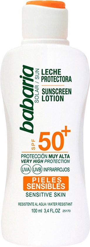 307x840-54 Babaria Aloe Vera Leche Corporal Spf50+ Piel Sensible 100ml - Afbeelding 1