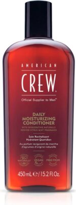 American Crew Daily Moisturising Conditioner, Vegan & Silicone Free (450ml) to Hydrate & Nourish, for Normal & Dry Hair, Formulated for Men - Afbeelding 6