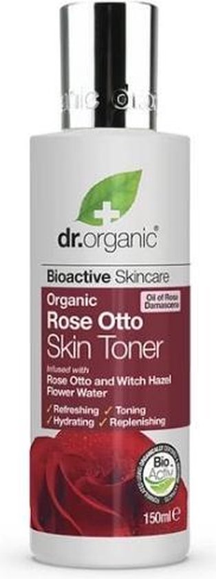 314x840-117 Dr. Organic Rose Otto Skin Toner 150ml - Afbeelding 1