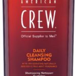 American Crew Daily Cleansing Shampoo, Vegan & Silicone Free (450ml) To Remove Excess Oil & Nourish, Normal & Oily Hair, Formulated For Men