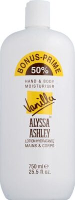 Vanilla Hand And Body Moisturiser By Alyssa Ashley 750 Ml - Afbeelding 2
