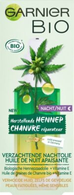 Bio Verzachtende Hennep Nachtolie Vermoeide & Gevoelige Huid 30ml - Afbeelding 2