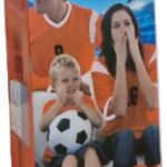 Draadloze Karaoke Microfoon met speaker - bluetooth - oranje - tot 3 uur speeltijd - USB oplaadbaar